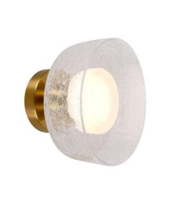 ΑΠΛΙΚΑ ΤΟΙΧΟΥ METAΛΛΟ-ΓΥΑΛΙ LED 8W 3000Κ 624Lm 200Χ200mm ΜΠΡΟΝΖΕ-ΔΙΑΦΑΝΟ ARTE ILLUMINA NIMBUS