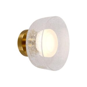 ΑΠΛΙΚΑ ΤΟΙΧΟΥ METAΛΛΟ-ΓΥΑΛΙ LED 8W 3000Κ 624Lm 200Χ200mm ΜΠΡΟΝΖΕ-ΔΙΑΦΑΝΟ ARTE ILLUMINA NIMBUS