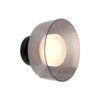 ΑΠΛΙΚΑ ΤΟΙΧΟΥ METAΛΛO-ΓΥΑΛΙ LED 8W 3000K 624Lm  200Χ200mm ΜΑΥΡΟ-ΓΡΑΦΙΤΗΣ ARTE ILLUMINA NIMBUS