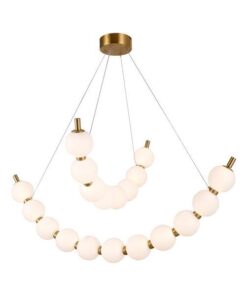 ΦΩΤΙΣΤΙΚΟ ΚΡΕΜΑΣΤΟ ΜΕΤΑΛΛΟ LED 19W 3000K 1170Lm 800X1420mm  ΜΠΡΟΝΖΕ-ΛΕΥΚΟ ARTE ILLUMINA TREA