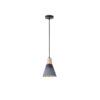 ΦΩΤΙΣΤΙΚΟ ΚΡΕΜΑΣΤΟ RUBBER WOOD&ΤΣΙΜΕΝΤΟ 1XE27 MAX 15W 160X160X220mm ΜΑΥΡΟ ARTE ILLUMINA GESSO