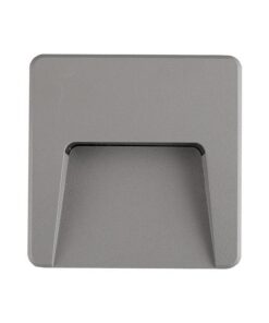 ΦΩΤΙΣΤΙΚΟ ΤΟΙΧΟΥ SLIM LED 3W IP65 230V 3CCT 120X120mm ΓΚΡΙ PRO ARTE ILLUMINA