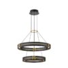 ΦΩΤΙΣΤΙΚΟ ΚΡΕΜΑΣΤΟ ΑΛΟΥΜΙΝΙΟ LED 62W 3000K 6200Lm 620X1200mm ΜΑΥΡΟ-ΧΡΥΣΟ ARTE ILLUMINA LUIS