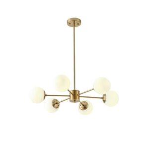 ΦΩΤΙΣΤΙΚΟ ΚΡΕΜΑΣΤΟ 6XΕ27 720X730mm ΛΕΥΚΟ ARTE ILLUMINA ORBA