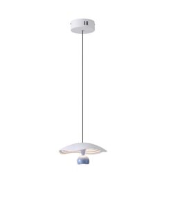 ΦΩΤΙΣΤΙΚΟ ΚΡΕΜΑΣΤΟ ΑΛΟΥΜΙΝΙΟ  LED 8W 3000Κ 400Lm Φ230mm ΜΠΛΕ ARTE ILLUMINA ENIGMA
