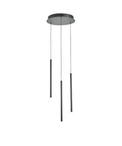ΦΩΤΙΣΤΙΚΟ ΚΡΕΜΑΣΤΟ ΑΛΟΥΜΙΝΙΟ LED 6W 3000K 600Lm Φ300X1500mm ΜΑΥΡΟ ARTE ILLUMINA CASCADE