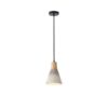 ΦΩΤΙΣΤΙΚΟ ΚΡΕΜΑΣΤΟ RUBBER WOOD&ΤΣΙΜΕΝΤΟ 1XE27 MAX 15W 160X160X220mm ΧΑΚΙ ARTE ILLUMINA GESSO