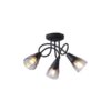 ΣΠΟΤ ΜΕΤΑΛΛΙΚΟ ΜΕ SMOKY ΓΥΑΛΙ ΤΡΙΦΩΤΟ 3XE14 D380XH185mm ARTE ILLUMINA CLASSY