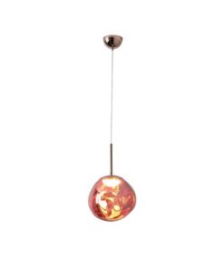 ΦΩΤΙΣΤΙΚΟ ΚΡΕΜΑΣΤΟ ΣΤΡΟΓΓΥΛΟ LED 6W 3000K 600Lm Φ30 ΡΟΖ ΧΡΥΣΟ ARTE ILLUMINA PICADILLY