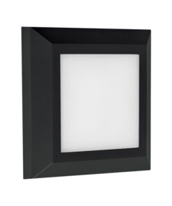 ΦΩΤΙΣΤΙΚΟ ΤΟΙΧΟΥ SLIM LED 3W IP65 230V 3CCT 125X125mm ΜΑΥΡΟ PRO  ARTE ILLUMINA