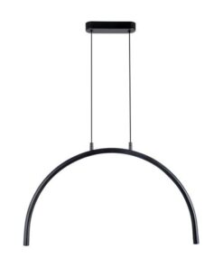 ΦΩΤΙΣΤΙΚΟ ΚΡΕΜΑΣΤΟ AΛΟΥΜΙΝΙΟ-ΜΕTAΛΛΟ 5W 3000K 448Lm  600x20x330mm ΜΑΥΡΟ ARTE ILLUMINA APSIS