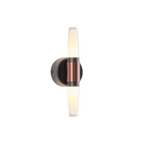 ΑΠΛΙΚΑ TOIXOY ΑΛΟΥΜΙΝΙΟΥ LED 6W 3000K 600Lm Φ80X240mm ΜΑΥΡΟ-ΧΡΥΣΟ  ARTE ILLUMINA VELAS