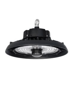 GLOBOSTAR® INDUSTRY 61705 Βιομηχανικό Φωτιστικό Καμπάνα High Bay UFO Τεχνολογίας Smart Group Linkable Control System 2.4Ghz με Αισθητήρα Κίνησης Microwave LED 150W 22500lm SDCM<5 90° AC 85-265V Αδιάβροχο IP65 IK08 Φυσικό Λευκό 5000K - 275 x Sanan Opto SMD Chip & TÜV SÜD Driver - Μαύρο Χυτό Αλουμίνιο - Μ26.5 x Π26.5 x Υ15cm - 5 Χρόνια Εγγύηση