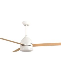 ΑΝΕΜΙΣΤΗΡΑΣ ΟΡΟΦΗΣ ΧΡΩΜΑ ΛΕΥΚΟ-ΞΥΛΟ Φ107 22W DC ΜΟΤΕΡ ΜΕ LED ΦΩΣ ΚΑΙ ΚΟΝΤΡΟΛ
