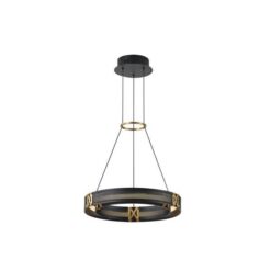 ΦΩΤΙΣΤΙΚΟ ΚΡΕΜΑΣΤΟ ΑΛΟΥΜΙΝΙΟ LED 21W 3000K 2100Lm 420X1200mm ΜΑΥΡΟ-ΧΡΥΣΟ  ARTE ILLUMINA LUIS