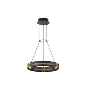 ΦΩΤΙΣΤΙΚΟ ΚΡΕΜΑΣΤΟ ΑΛΟΥΜΙΝΙΟ LED 21W 3000K 2100Lm 420X1200mm ΜΑΥΡΟ-ΧΡΥΣΟ  ARTE ILLUMINA LUIS