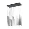 ΦΩΤΙΣΤΙΚΟ ΚΡΕΜΑΣΤΟ ΑΛΟΥΜΙΝΙΟ LED 47W 3000K 4700Lm 940X1500mm ΜΑΥΡΟ ARTE ILLUMINA CASCADE