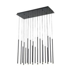 ΦΩΤΙΣΤΙΚΟ ΚΡΕΜΑΣΤΟ ΑΛΟΥΜΙΝΙΟ LED 47W 3000K 4700Lm 940X1500mm ΜΑΥΡΟ ARTE ILLUMINA CASCADE