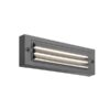 ΦΩΤΙΣΤΙΚΟ ΤΟΙΧΟΥ ΜΕ ΓΡΙΛΙΕΣ LED 6W 255X42X90 3CCT IP65 ΓΡΑΦΙΤΗΣ ARTE ILLUMINA SENARIO