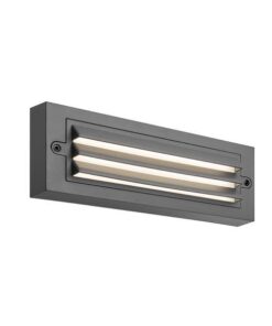 ΦΩΤΙΣΤΙΚΟ ΤΟΙΧΟΥ ΜΕ ΓΡΙΛΙΕΣ LED 6W 255X42X90 3CCT IP65 ΓΡΑΦΙΤΗΣ ARTE ILLUMINA SENARIO