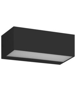 ΦΩΤΙΣΤΙΚΟ ΤΟΙΧΟΥ LED 12W 230X90X100 3CCT IP65 ΜΑΥΡΟ ARTE ILLUMINA LIMA