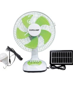 ΑΝΕΜΙΣΤΗΡΑΣ ΕΠΙΤΡΑΠΕΖΙΟΣ ΛΕΥΚΟ-ΠΡΑΣΙΝΟ Φ34.5 10W ΕΠΑΝΑΦΟΡΤΙΖΟΜΕΝΟΣ ΜΕ ΗΛΙΑΚΟ ΠΑΝΕΛ ΚΑΙ ΛΑΜΠΑ