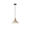 ΦΩΤΙΣΤΙΚΟ ΚΡΕΜΑΣΤΟ RUBBER WOOD&ΤΣΙΜΕΝΤΟ 1XE27 MAX 15W 250X250X180mm ΧΑΚΙ ARTE ILLUMINA GESSO