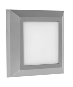 ΦΩΤΙΣΤΙΚΟ ΤΟΙΧΟΥ SLIM LED 3W IP65 230V 3CCT 125X125mm ΓΚΡΙ PRO ARTE ILLUMINA