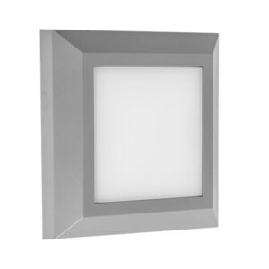 ΦΩΤΙΣΤΙΚΟ ΤΟΙΧΟΥ SLIM LED 3W IP65 230V 3CCT 125X125mm ΓΚΡΙ PRO ARTE ILLUMINA