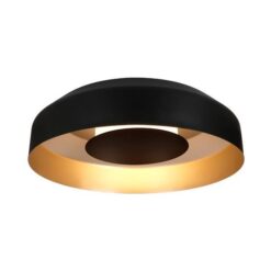 ΠΛΑΦΟΝΙΕΡΑ 20W 3000K 1482Lm Φ400mm ΜΑΥΡΟ-ΧΡΥΣΟ ARTE ILLUMINA STIGMA