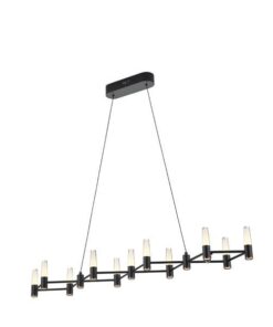 ΦΩΤΙΣΤΙΚΟ ΚΡΕΜΑΣΤΟ ΑΛΟΥΜΙΝΙO LED 58W 3000K 5800Lm 1200X1500mm  ΜΑΥΡΟ-ΧΡΥΣΟ ARTE ILLUMINA VELAS