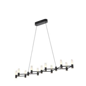 ΦΩΤΙΣΤΙΚΟ ΚΡΕΜΑΣΤΟ ΑΛΟΥΜΙΝΙO LED 58W 3000K 5800Lm 1200X1500mm  ΜΑΥΡΟ-ΧΡΥΣΟ ARTE ILLUMINA VELAS