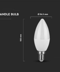 Λάμπα LED E14 Κεράκι 6.5W 600lm Θερμό Λευκό 3000K V-TAC – 211131