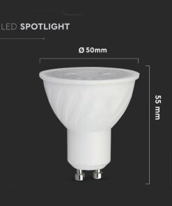 LED Λάμπα Spot GU10 6W V-TAC 38° 445lm 4000K – 211901