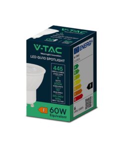 LED Spotlight – 6W GU10 Ripple Plastic 3000K 110°V-TAC 211921