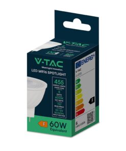 LED Λάμπα 6W MR16 GU5.3 12V 110° Φυσικό Λευκό 4000K V-TAC 212051