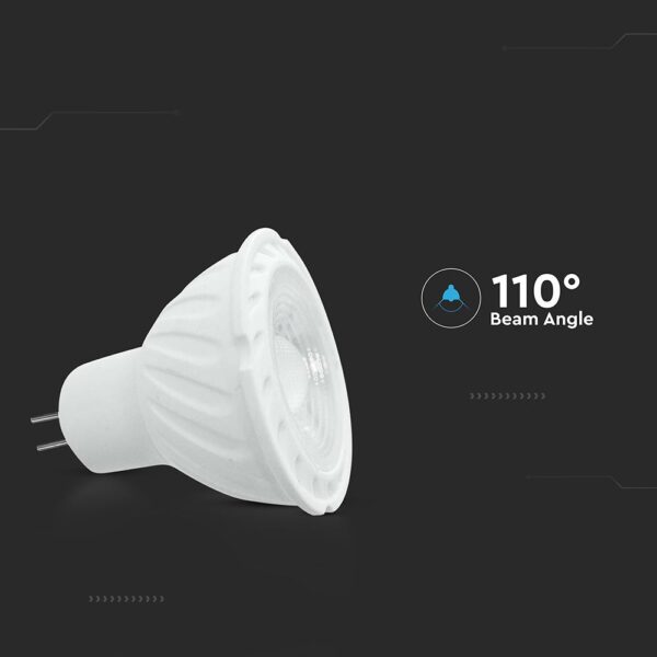 LED Λάμπα MR16 GU5.3 12V DC 6W V-TAC 38° 455lm Φυσικό Λευκό 4000K – 212081