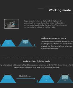 10W LED Ηλιακός Προβολέας Μαύρος 4000K+6000K με Ανιχνευτή Κίνησης & Τηλεχειριστήριο IP65 V-TAC 23756