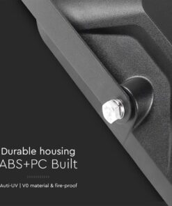 10W LED Ηλιακός Προβολέας Μαύρος 4000K+6000K με Ανιχνευτή Κίνησης & Τηλεχειριστήριο IP65 V-TAC 23756