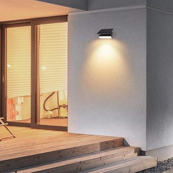 Ηλιακό Φωτιστικό Κήπου LED 0.9W V-TAC 23757 2σε1 Καρφωτό & Επιτοίχιο | Μαύρο IP65 Θερμό 3000K Εξωτερικού Χώρου