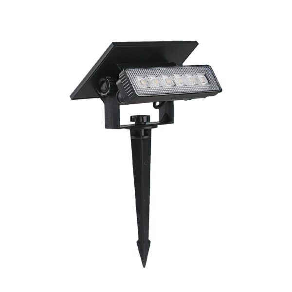 Ηλιακό Φωτιστικό Κήπου LED 0.9W V-TAC 23757 2σε1 Καρφωτό & Επιτοίχιο | Μαύρο IP65 Θερμό 3000K Εξωτερικού Χώρου