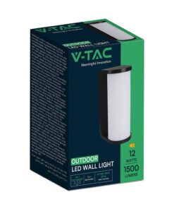 Φωτιστικό Τοίχου 12W LED Μαύρο IP65 CCT V-TAC 23758
