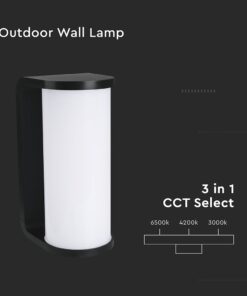 Φωτιστικό Τοίχου 12W LED Μαύρο IP65 CCT V-TAC 23758