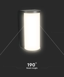 Φωτιστικό Τοίχου 12W LED Μαύρο IP65 CCT V-TAC 23758