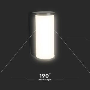 Φωτιστικό Τοίχου 12W LED Μαύρο IP65 CCT V-TAC 23758