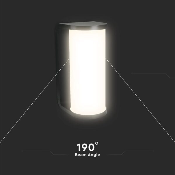Φωτιστικό Τοίχου 12W LED Μαύρο IP65 CCT V-TAC 23758
