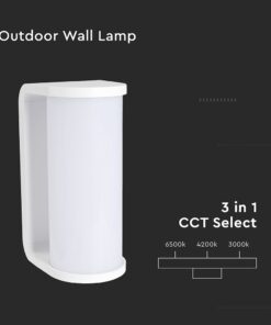 Φωτιστικό Τοίχου 12W LED Λευκό IP65 CCT V-TAC 23759