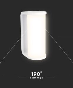 Φωτιστικό Τοίχου 12W LED Λευκό IP65 CCT V-TAC 23759