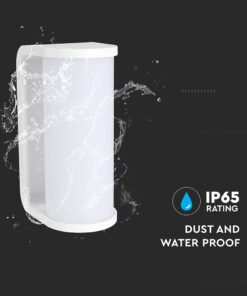 Φωτιστικό Τοίχου 12W LED Λευκό IP65 CCT V-TAC 23759