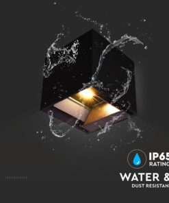 Ηλιακό Φωτιστικό Τοίχου LED 9W Down Μαύρο με Ανιχνευτή Κίνησης IP65 3σε1 V-TAC 23770